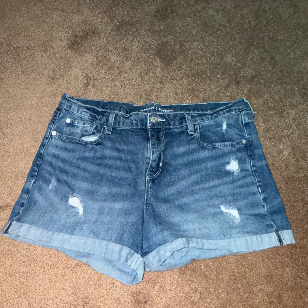 Old Navy Distressed Blue Jean Shorts